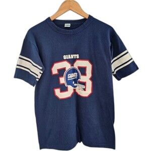 Vintage 70s 80s Champion New York Giants Football Tee SzM USA Made Single Stitch